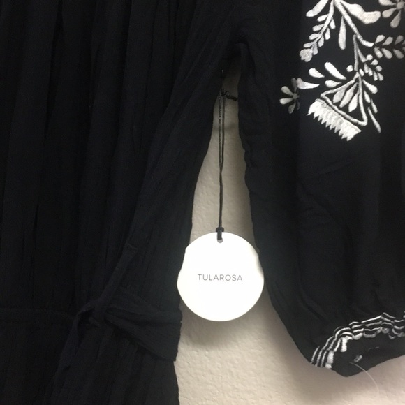 Tularosa Vivian embroidered off shoulder maxi - Picture 6 of 7